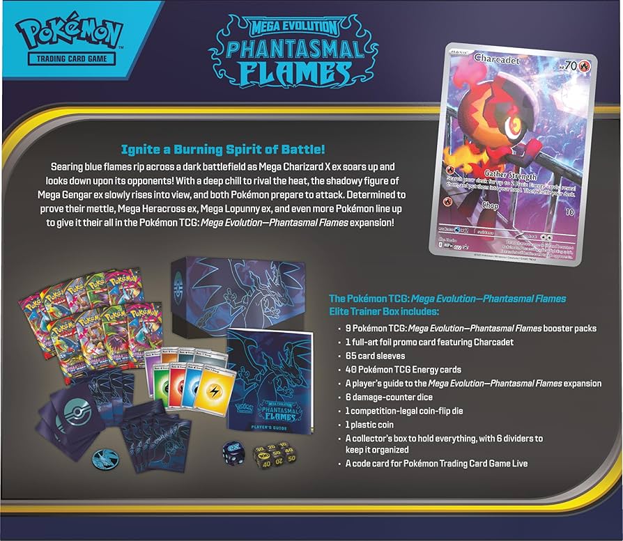 Pokémon Mega Evolution: Phantasmal Flames Elite Trainer Box