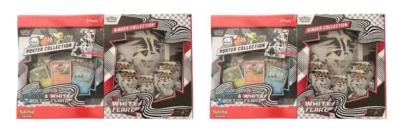 POKÉMON SAMS CLUB BOLT & WHITE FLARE POSTER 2 pack